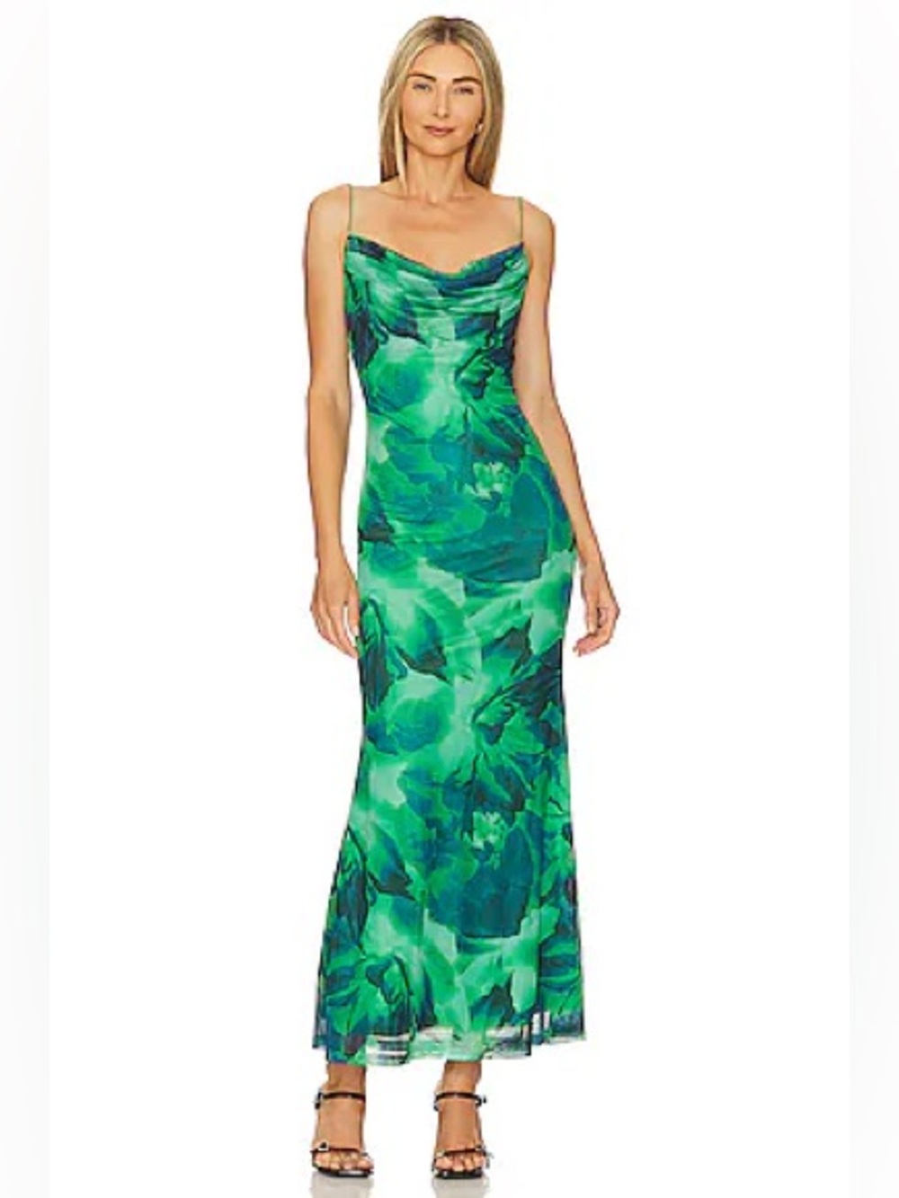 Runaway the Label Kapri Slip Dress in Green Floral Revolve MED NWT
